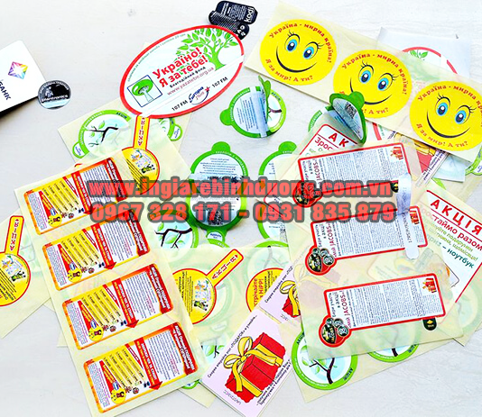 Chuyên nhận in tem nhãn decal với giá tốt tại Bình Dương
